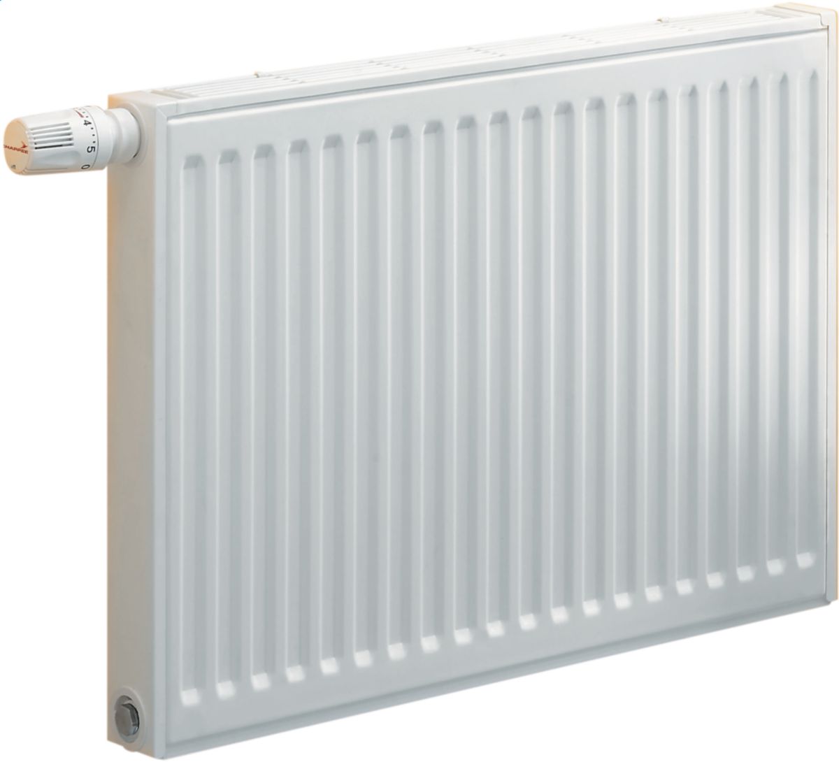 Radiator Chappee Samba Painel Horizontal Range 4 Orifices Tipo 22 Altura de aço vestido 700 mm Comprimento 600 mm 18 Elementos 1116 Watts Ref. CC235H. Construa o futuro com os melhores materiais. Angola-Materiais.shop, sua loja de confiança.