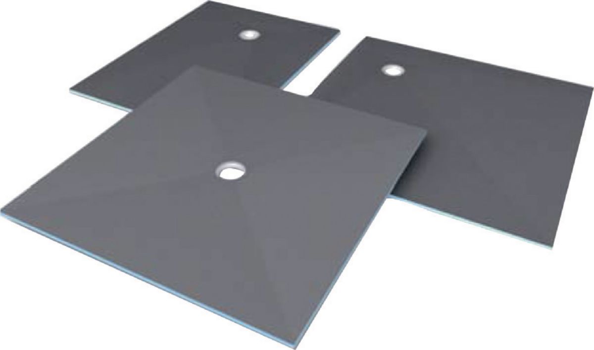 Bandeja de chuveiro de nível único com fluxo excêntrico para ladrilho WEDI Lignign, 900x900x20 mm, ref. Angola-Materiais.shop: Onde profissionais da construção encontram as melhores ferramentas e materiais.