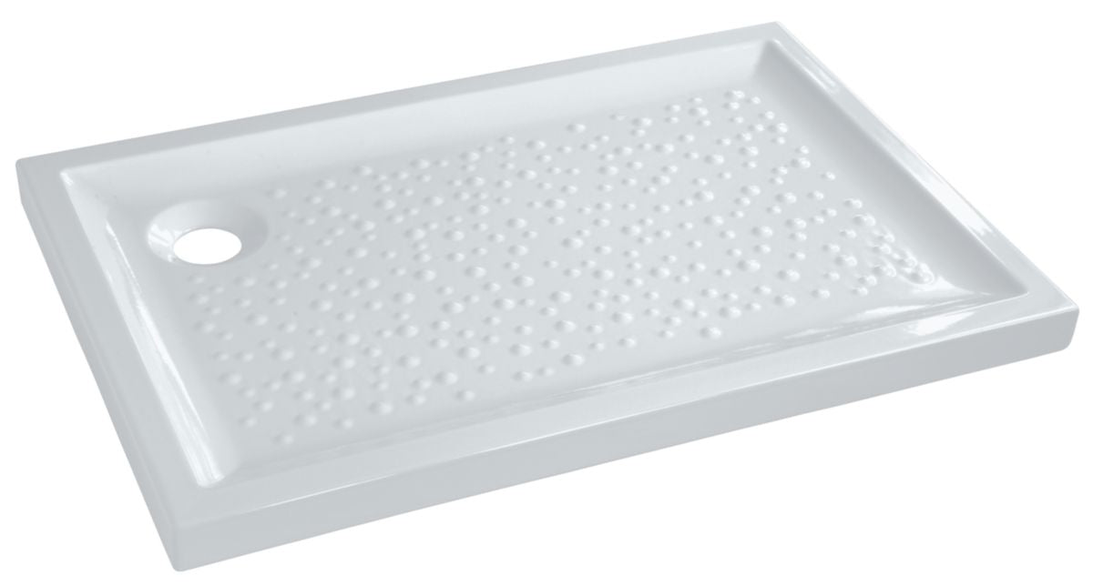Receptor Geberit Bastia Cerâmica 100 x 80 Extra-flat Para instalar com o tratamento do fundo do tanque para escudo sifóide de 90, ref. Sua obra, nossos materiais. Angola-Materiais.shop, parceiro da construção angolana.