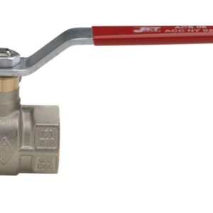 Torneira com passagem esférica em torno. Alça plana vermelha em aço envernizado. Altech 301 ACS Nickel Brass FF DN 1/2, ref. Compromisso com a qualidade, em cada material, em cada entrega. Angola-Materiais.shop.