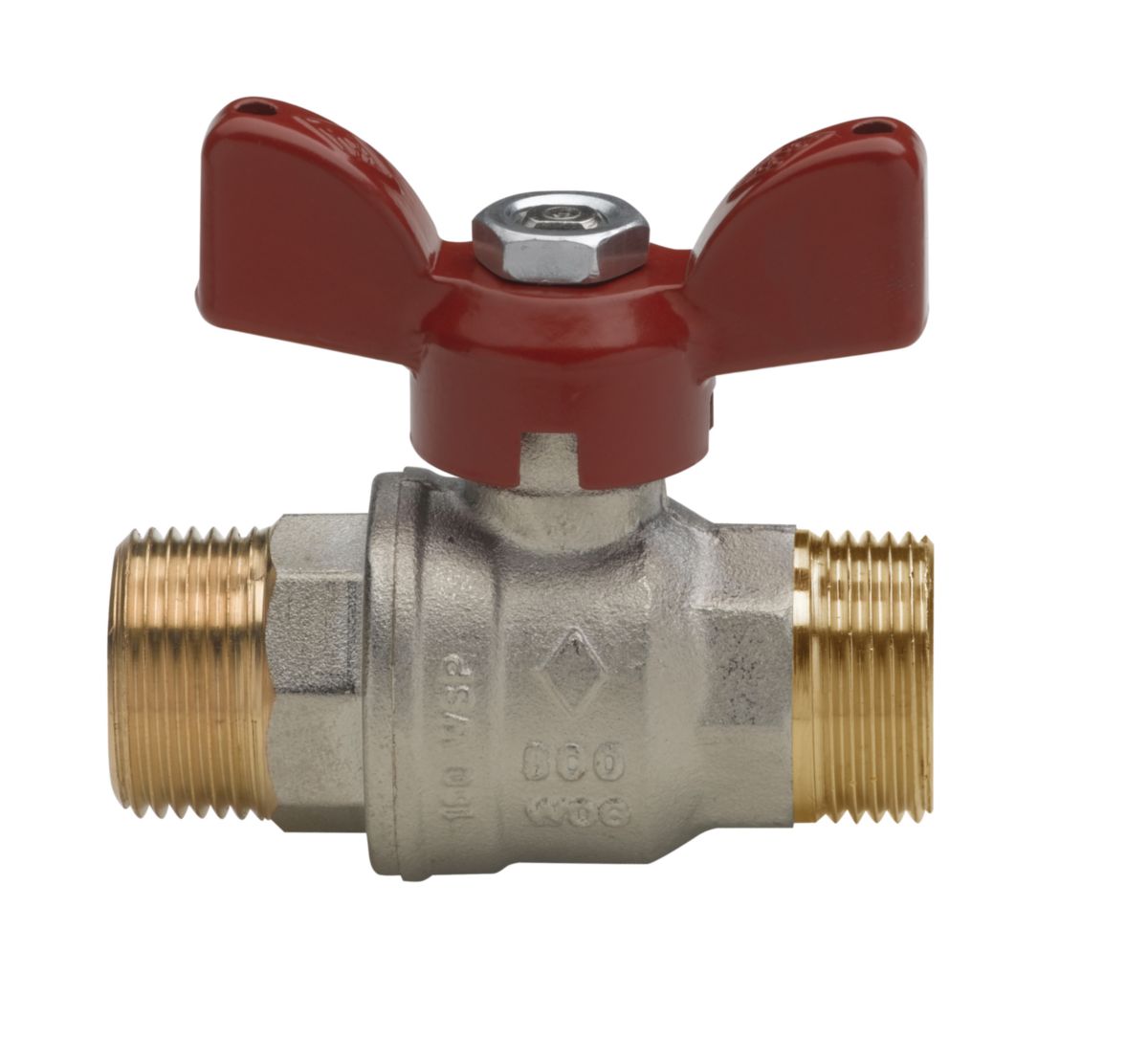 Válvula de torneamento esférico, alça de borboleta, d 20x27, ref. Precisão, durabilidade e eficiência na Angola-Materiais.shop.