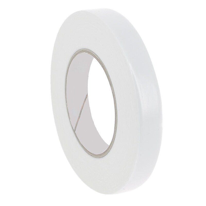 Fita adesiva masculina do lado duplo, espuma de polietileno, branca, largura de 19 mm, espessura 1 mm, comprimento 10 m. Tecnologia e qualidade reunidas em um só lugar. Angola-Materiais.shop.