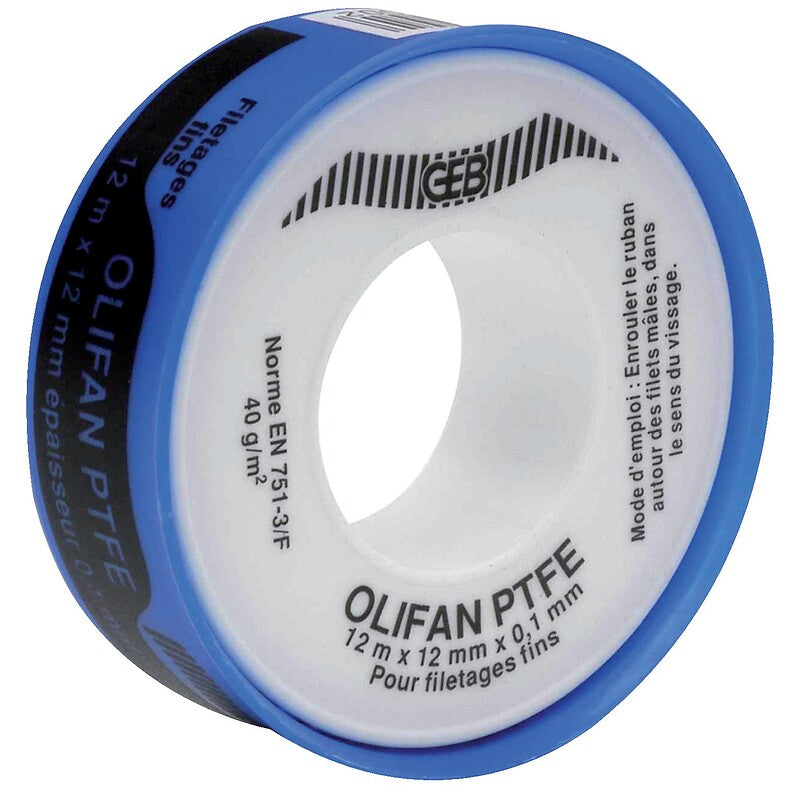 PTFE selando comprimento da fita de 12 m de 12 mm de espessura 0,1 mm. Encontre produtos hidráulicos e elétricos de alta qualidade na Angola-Materiais.shop. Atendemos projetos de pequena e grande escala.