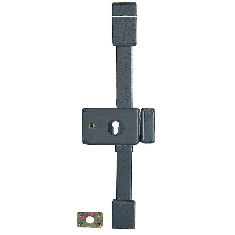 Trava de segurança europeia do cilindro com ramplot horizontal 3 pontos Horga eixo 70 mm para a mão esquerda acabamento branco. Seu projeto, nossa paixão. Angola-Materiais.shop.
