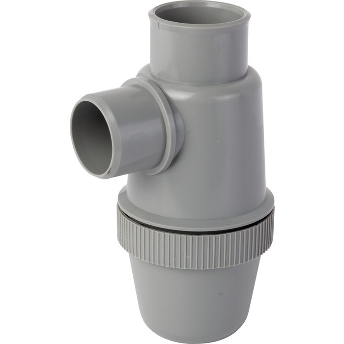 Sifão da pia - YFC - PVC -C Grey - Ø 32 mm. Construção inteligente começa aqui. Angola-Materiais.shop, sua fonte confiável de materiais profissionais.