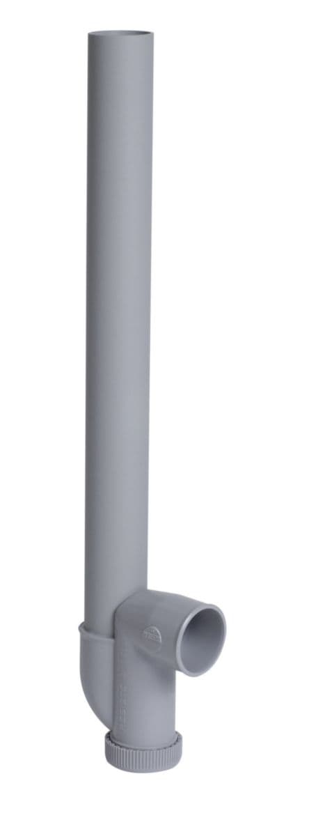 Sifão simples de uma máquina de lavar com saída horizontal - PVC cinza - Ø 40 mm - 455x94 mm Nicoll, ref. 1YH42C. Simplifique seus projetos de construção com Angola-Materiais.shop. Temos tudo o que você precisa, entregue na sua porta.