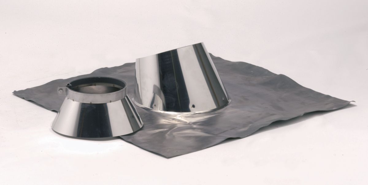 Aço inoxidável de solina, dez, 5 ° a 30 ° Diâmetro 125 e colarinho (com babador) ref. 014128. Materiais de construção sob medida para cada projeto. Angola-Materiais.shop, sua solução personalizada.
