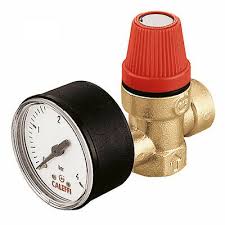 Válvula de segurança com o manômetro FloPressmano Ref. 27092. Entrega rápida e confiável em todas as cidades de Angola. Angola-Materiais.shop, a sua solução completa para materiais de construção.