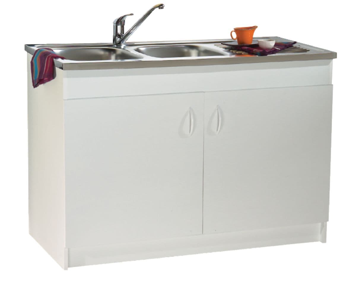 Sub-Booster Neova Sim'nf. Melamina branca, 120x60cm, 2 portas, referência12n02120. Materiais de ponta para construções de sucesso. Angola-Materiais.shop, sua fonte de excelência.
