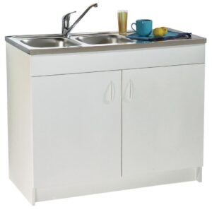 Sob a pia nf melamina branca. 2 portas ref. S10N02080. Máxima qualidade, mínimo esforço. Angola-Materiais.shop simplifica suas compras de materiais de construção.