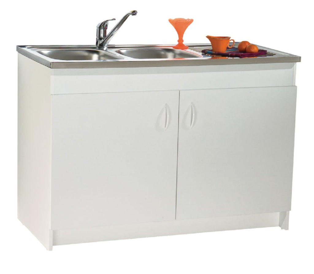 Sob a pia nf melamina branca. 2 portas ref. S10N02120. A sua loja online para materiais elétricos e de construção é a Angola-Materiais.shop. Garantimos qualidade e acessibilidade.