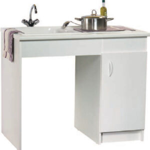Songa da série Handy (largura 370. 1 Porta reversível) melamina branca ref. S15N41120. Construindo Angola, um material de cada vez. Angola-Materiais.shop.