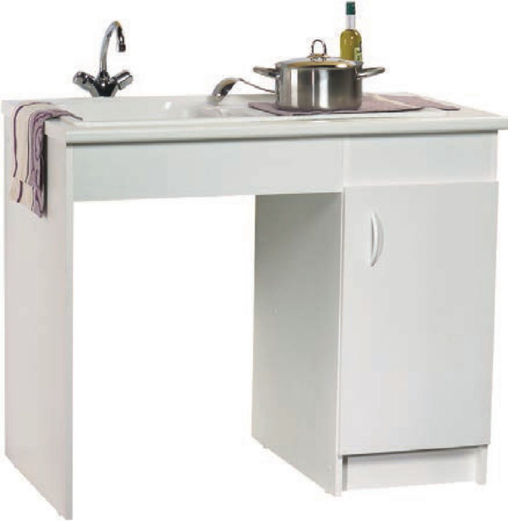 Songa da série Handy (largura 370. 1 Porta reversível) melamina branca ref. S15N41120. Construindo Angola, um material de cada vez. Angola-Materiais.shop.