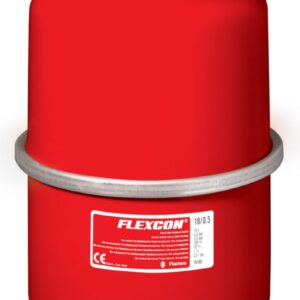 Vaso de expansão com membrana fixa FLAMCO FlexCon 2 - 25 Conexão pelo diâmetro superior M 3/4 '' 18 litros 1 bar '' Ref. 26186. A evolução da construção começa aqui. Angola-Materiais.shop.