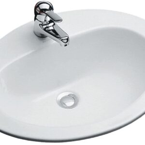 Jacob Delafon Bacia Oval 63 x 48 Pierced 1 orifício, precedido 2 buracos, ref.e1273-00. Construção eficiente começa com escolhas inteligentes. Escolha Angola-Materiais.shop.