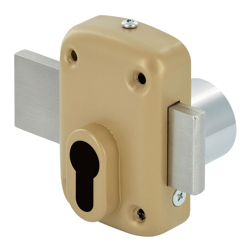 A trava de segurança do cilindro européia protege o cilindro reforçado e o comprimento do acabamento de bronze de bronze 120 mm. Cada clique, um passo mais perto do seu projeto perfeito. Angola-Materiais.shop.