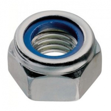 Porca de freio de aço com tamanho de zinco com anel de nylon de din 985 Ø 5 cond. 200. Precisão, durabilidade e eficiência na Angola-Materiais.shop.