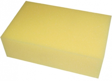 Esponja sintética - 16 x 10 x 7 cm - amarelo. Cada clique, um passo mais perto do seu projeto perfeito. Angola-Materiais.shop.