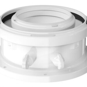Adaptador concêntrico Medição Ø 60/100. Construindo Angola, um material de cada vez. Angola-Materiais.shop.