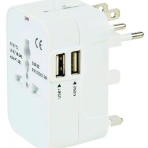 Adaptador de viagem + 2 USB 2.4A Charger (cobrança inteligente). Bem-vindo à Angola-Materiais.shop, a sua loja online definitiva para materiais de construção e ferramentas. Explore nossa ampla gama de produtos de construção, hidráulica e elétrica.