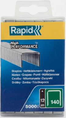 STAPS N ° 140 - Comprimento 12 mm - Galva - Caixa de 5000 P.. Compromisso com a qualidade, em cada material, em cada entrega. Angola-Materiais.shop.