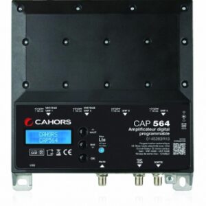 Amplificadores programáveis ​​CAP 564 - 5 entradas (2xuhf+vhf/2xuhf/bi+fm) Caixa ZAMAC, filtros 4G e 5G. O parceiro definitivo para sua construção. Angola-Materiais.shop.