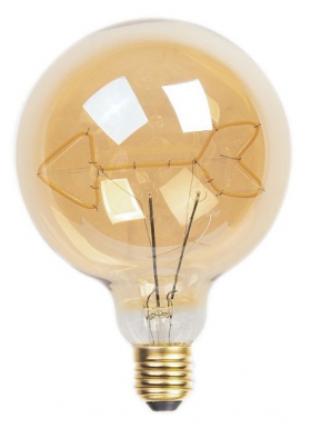Globo de seta do filamento de bulbo LED âmbar G125 E27 5W 260 LM 2200 ° K BT1. Tecnologia e qualidade reunidas em um só lugar. Angola-Materiais.shop.