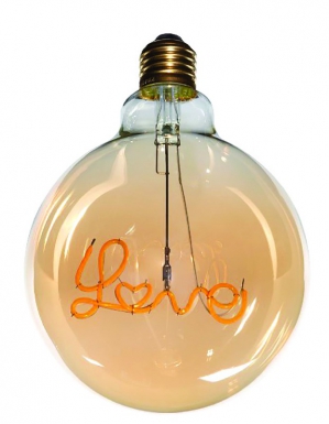 LED Filamento Love Led Bulb To Hang Globe Amber G125 E27 2W 120 LM 2100 ° K BT1. Construindo Angola, um material de cada vez. Angola-Materiais.shop.