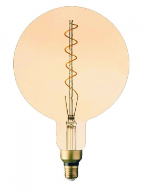 Globo de filamento em espiral de lâmpadas LED Geant Amber G200 E27 4W 250 LM 2100 ° K BT1. Construa com inteligência, construa com Angola-Materiais.shop.