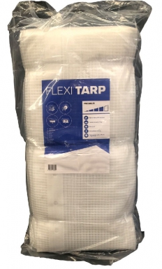 Tarcaulina armada branca - 220 g/m2 - anti -uv - dim. 4x6 m. Materiais que fazem a diferença em cada projeto. Angola-Materiais.shop.