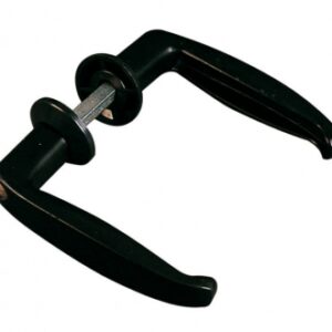 Crutura quadrada de alumínio preto de alumínio de 7 mm - LG. 90 mm. Construindo Angola, um material de cada vez. Angola-Materiais.shop.