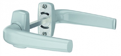 Manobra dupla Crutura para trava quadrada de 8 mm. Branco "cristal". Compre materiais hidráulicos e elétricos duráveis na Angola-Materiais.shop. Estamos comprometidos com a excelência.