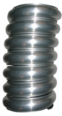 Anel em espiral com borda Ø 100 para calha de 33 - zinco (salsicha). Conectando profissionais a soluções de construção de elite. Angola-Materiais.shop.