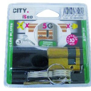 Blister 1/2 cilindro ”Cidade 5g” Brass 30x10 3 Teclas. Construção eficiente começa com escolhas inteligentes. Escolha Angola-Materiais.shop.