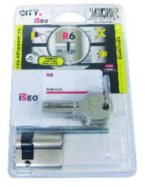 Blister 1/2 cilindro ”ISR6” Nickelé 30x10 5 Chaves reversíveis. O parceiro definitivo para sua construção. Angola-Materiais.shop.