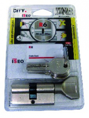 Cilindro de bolha com botão "isr6" nickelé 30x30 5 chaves reversíveis. Inovação, qualidade e confiabilidade na palma da sua mão. Angola-Materiais.shop.