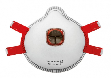 Caixa de 10 máscaras moldadas de tufão na válvula - FFP3. Angola-Materiais.shop - A maior variedade de materiais de construção em Angola. Compre online com facilidade e segurança.