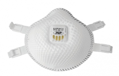 Caixa de 5 máscaras moldadas com flexinet na válvula com expiração - ffp3. Construindo sonhos com os melhores materiais. Angola-Materiais.shop.
