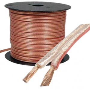 Bobina de cabo para o alto -falante Seção 2 x 1,5 mm2 bainha transparente - 100 m Turn Turn. Entrega rápida e confiável em todas as cidades de Angola. Angola-Materiais.shop, a sua solução completa para materiais de construção.