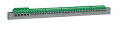 Bloco do terminal da terra com conexão automática. 5x6 a 25 mm2 + 45x1,5 a 4 mm2. Sua obra, nossa especialidade. Angola-Materiais.shop.