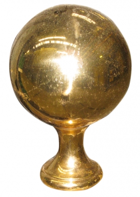 Bola de partida de latão polida Ø 80 mm Base Ø 40 mm Fio. 14 mm h: 130 mm. Eficiência, qualidade e confiança em um só lugar. Angola-Materiais.shop.