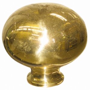 Bola de partida de latão polida Ø 96 x 93 mm Base Ø Fio de 40 mm. 12 mm. Materiais de construção que fazem a diferença. Angola-Materiais.shop, sua escolha inteligente.