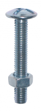 Boltos de fogão da cabeça redonda Grea total de aço de zinco Ø 8 de comprimento. 70 mm cond. 100. Soluções completas para construção, reforma e manutenção. Angola-Materiais.shop entrega em todas as províncias.