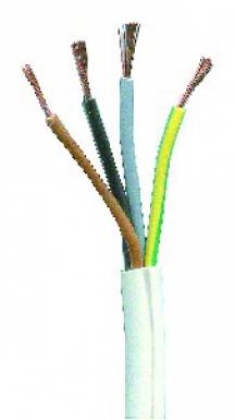 Cabo flexível HO5VV -F Soul Naked Copper 4G1,5 mm2 Peso 137 kg/km branco - Coroa de 100 m - prica a 100 ml. Entregas rápidas, produtos de primeira. Angola-Materiais.shop em todas as cidades de Angola.