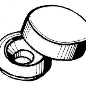 Cache porca de plástico plástico branco Ø 19,5x7 mm (100 partes). Projetos maiores, melhores e mais rápidos com Angola-Materiais.shop. Tudo o que você precisa, um clique de distância.