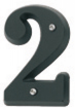 Alívio Figura Número 2 "Zamak" preto. Materiais de construção de primeira linha, disponíveis agora na Angola-Materiais.shop. Entrega em todo o país.