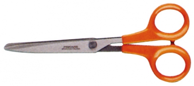 Scissors Multi -Use do Raio/Esquerda 9859 - Blades de aço inoxidável - Anéis poliestos. Laranja - 17 cm. Construindo Angola, um material de cada vez. Angola-Materiais.shop.