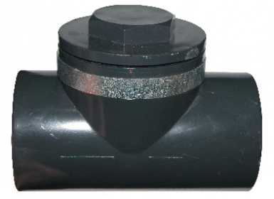 Válvula de batida corporal de PVC para grudar - batendo de granito. Dussch. - Ø 40. Sua obra, nossa especialidade. Angola-Materiais.shop.