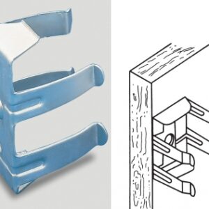 Clipe de plinto de aço armado para zinco para tubo Ø 28 mm. Materiais de construção sob medida para cada projeto. Angola-Materiais.shop, sua solução personalizada.
