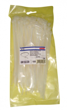 Rilsan Larg Colar. 3,6x203 mm poliamida incolor. Descubra a excelência em materiais de construção. Angola-Materiais.shop, sua referência em hardware e ferramentas.